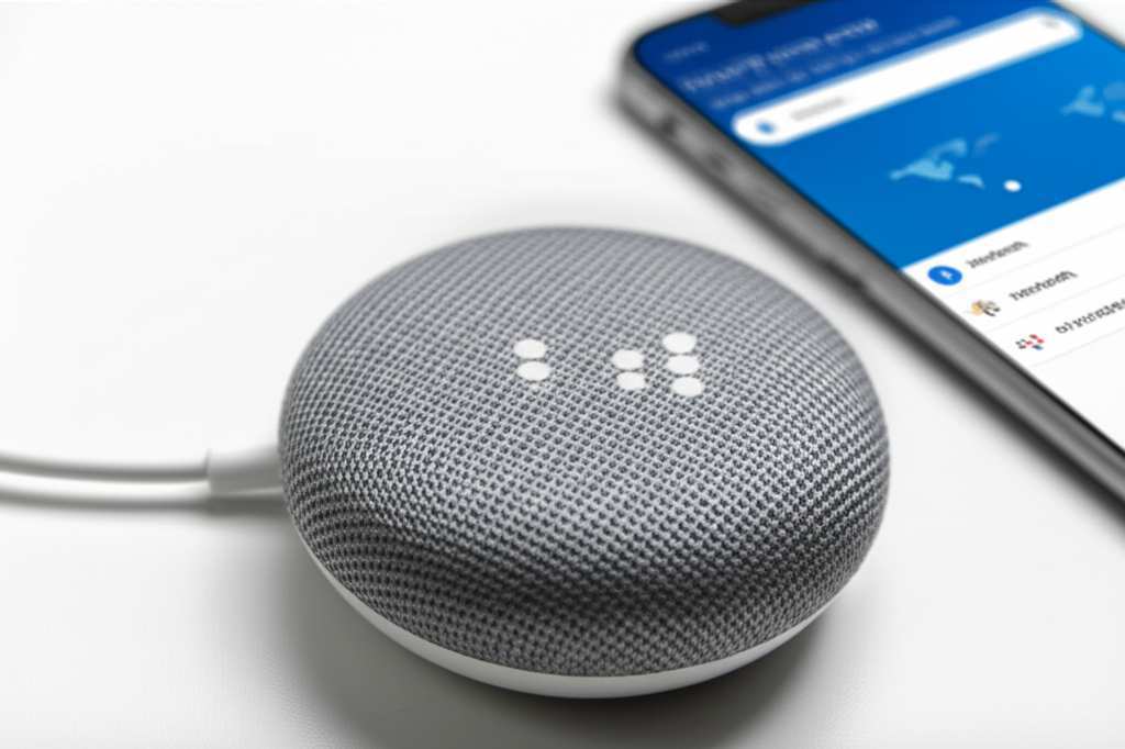 Generate a high-quality, relevant image prompt for an article about: How to Connect Google Home Mini
