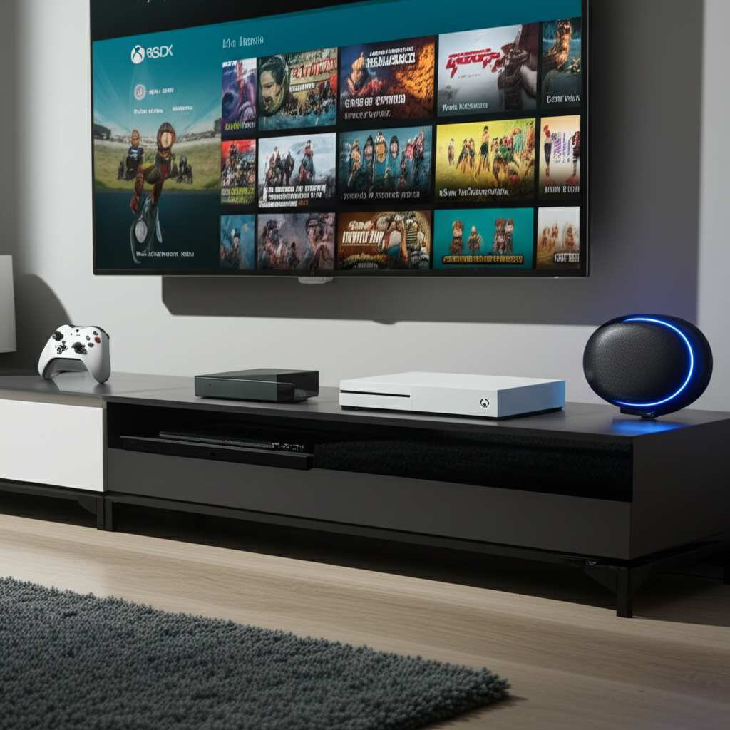 Generate a high-quality, relevant image prompt for an article about: Can I Connect My Xbox To A Blue