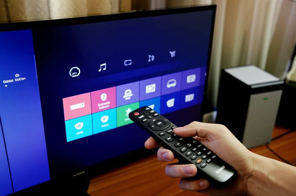 Generate a high-quality, relevant image prompt for an article about: How to Connect Samsung TV to Bl