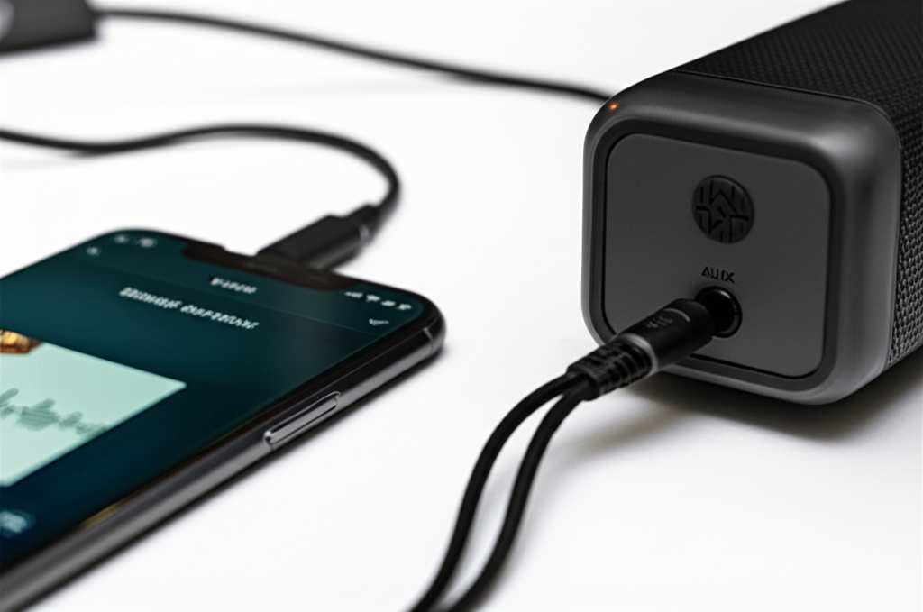 Generate a high-quality, relevant image prompt for an article about: How To Connect Phone To Speaker
