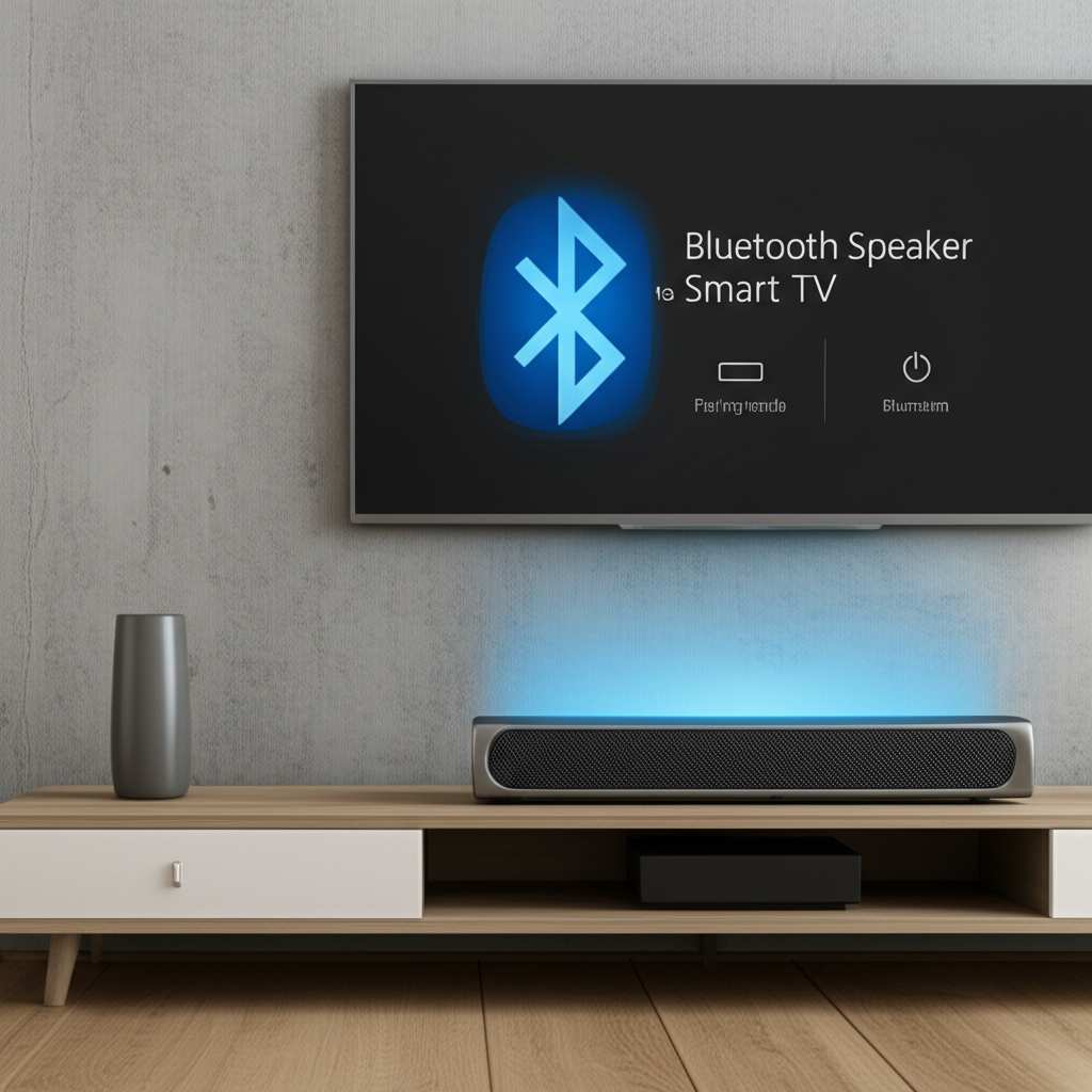 Generate a high-quality, relevant image prompt for an article about: Can I Connect Bluetooth Speaker