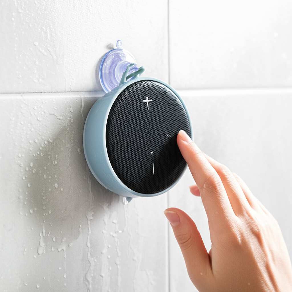 Generate a high-quality, relevant image prompt for an article about: How To Mount A Bluetooth Speake
