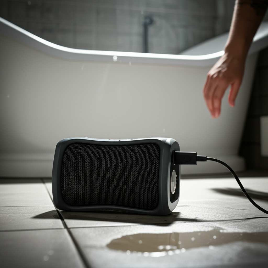 Generate a high-quality, relevant image prompt for an article about: Is It Safe To Charge A Bluetoot
