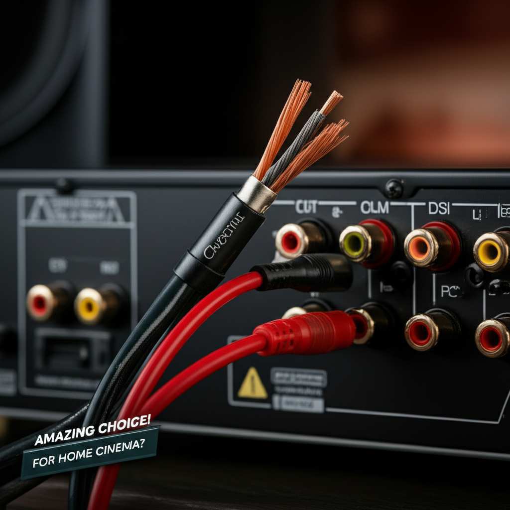 Generate a high-quality, relevant image prompt for an article about: What Is The Best Speaker Cable