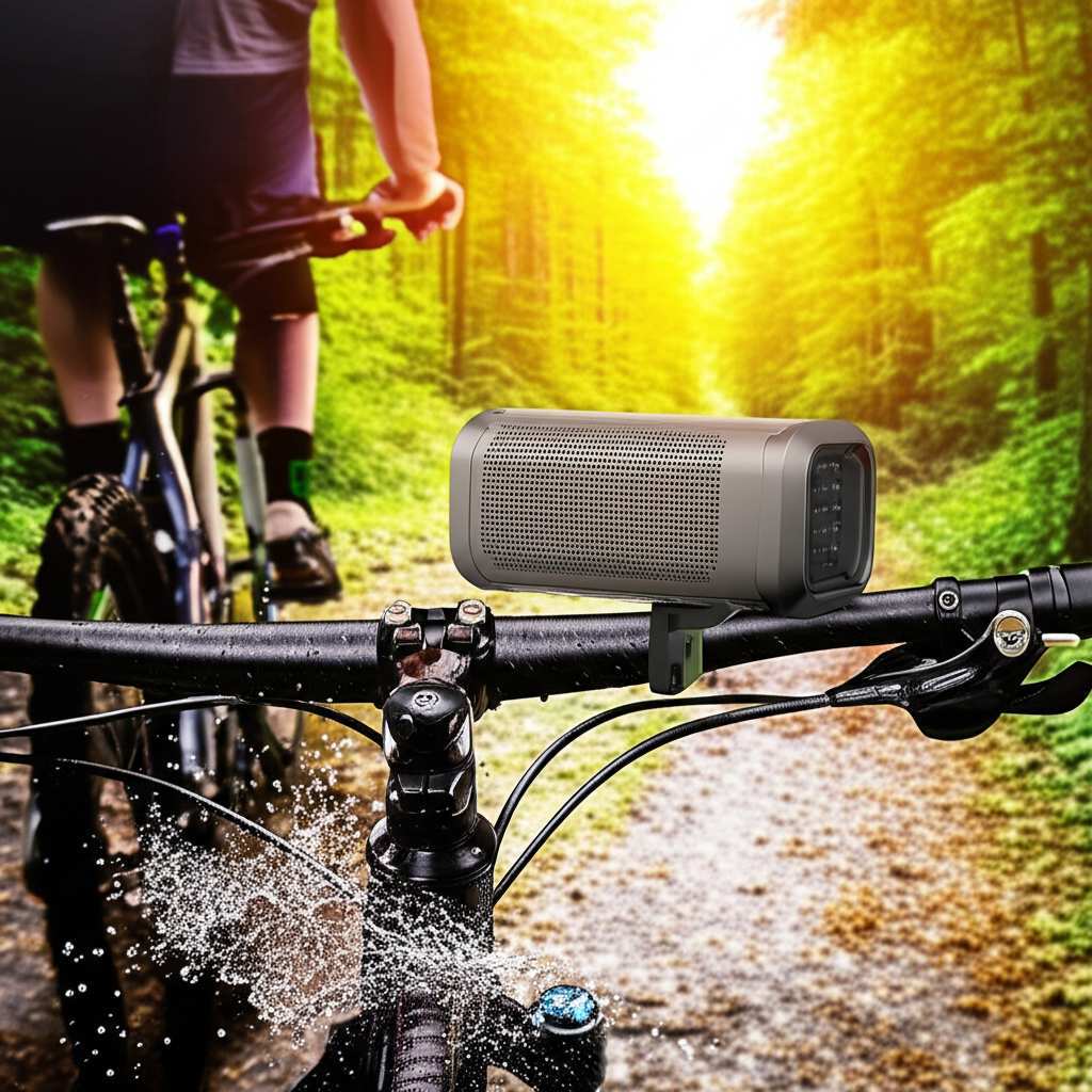 Generate a high-quality, relevant image prompt for an article about: Are Waterproof Bluetooth Speake