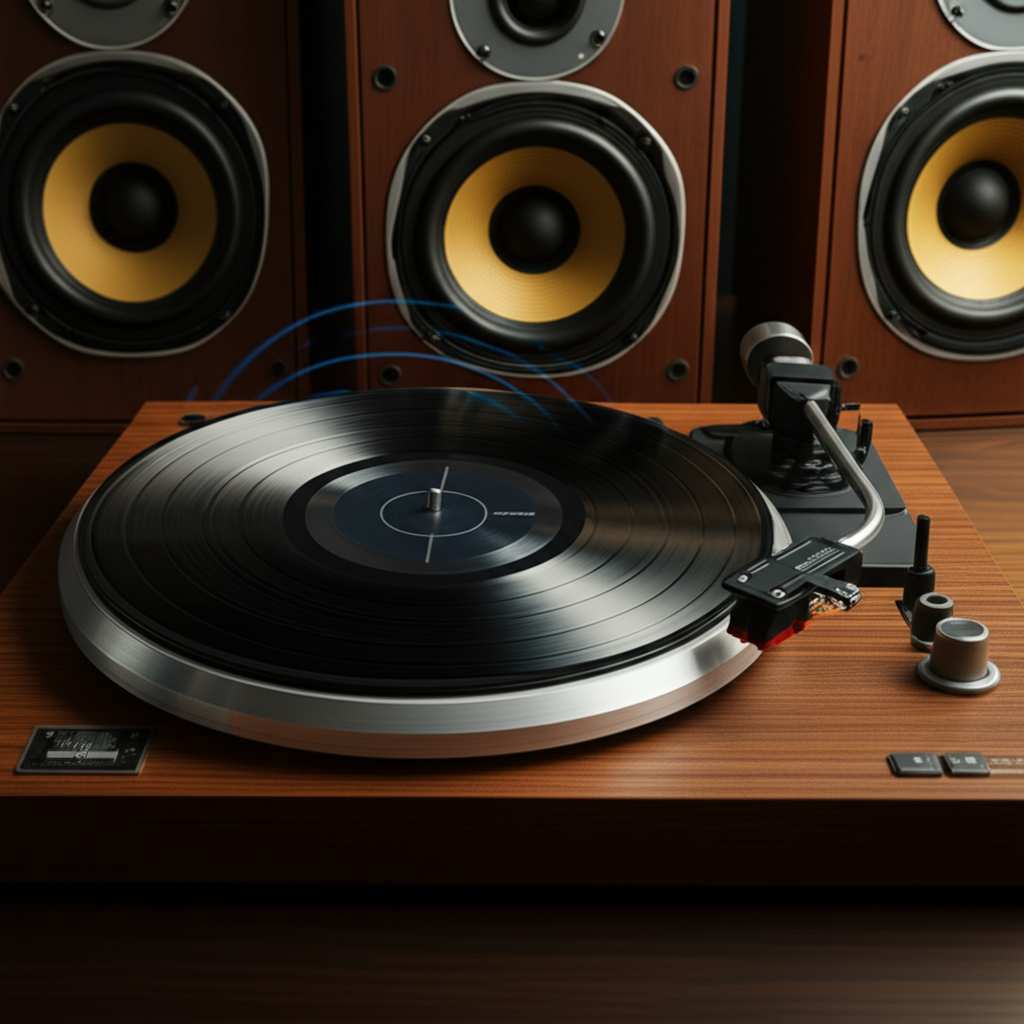 Generate a high-quality, relevant image prompt for an article about: Do Record Players Need Special