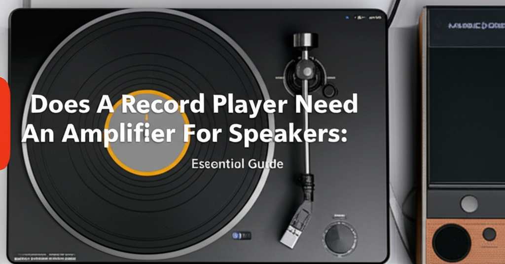 Generate a high-quality, relevant image prompt for an article about: Does A Record Player Need An Am