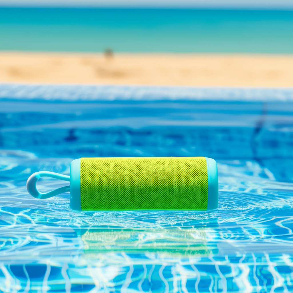Generate a high-quality, relevant image prompt for an article about: Are Float-able Bluetooth Speake