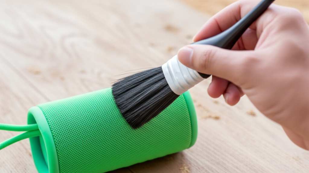 Generate a high-quality, relevant image prompt for an article about: How to Clean Bluetooth Speaker
