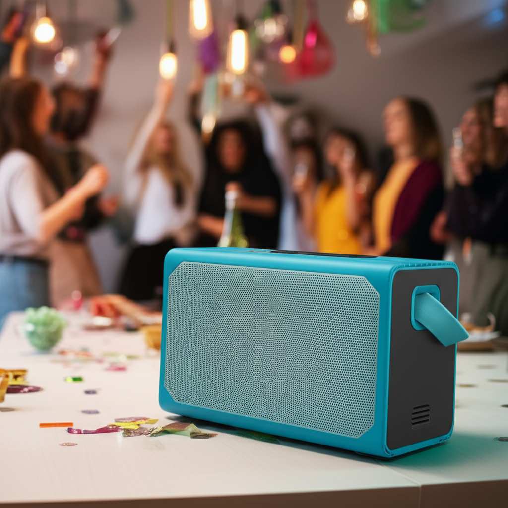 Generate a high-quality, relevant image prompt for an article about: Which Bluetooth Speaker Is Loud