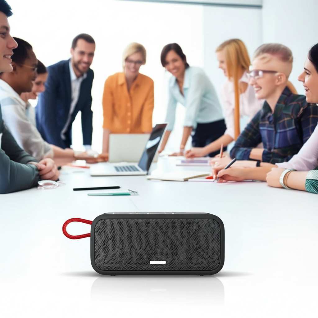Generate a high-quality, relevant image prompt for an article about: Can I Use Portable Bluetooth Sp
