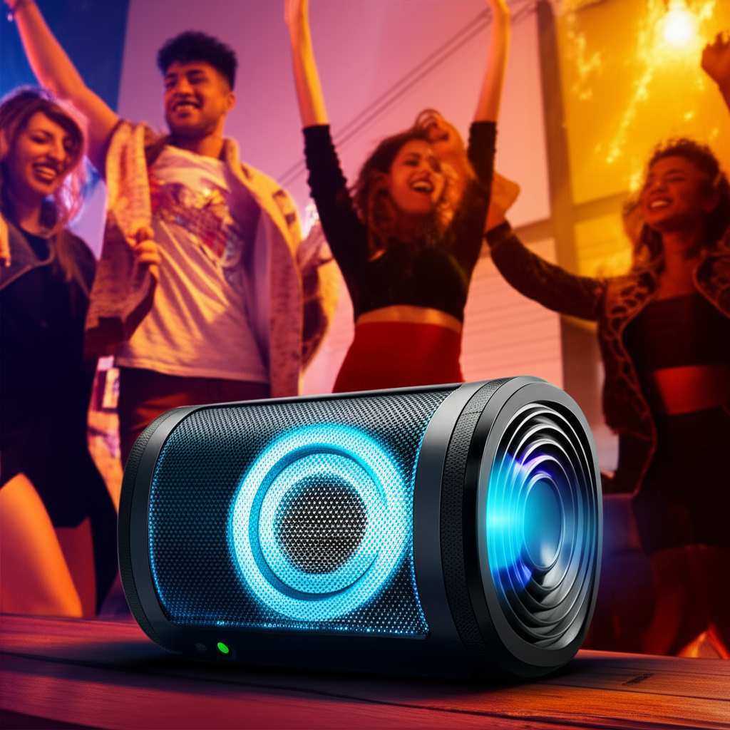 Generate a high-quality, relevant image prompt for an article about: What Wattage Bluetooth Speaker