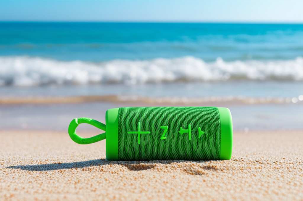 Generate a high-quality, relevant image prompt for an article about: Are Waterproof Portable Bluetoo