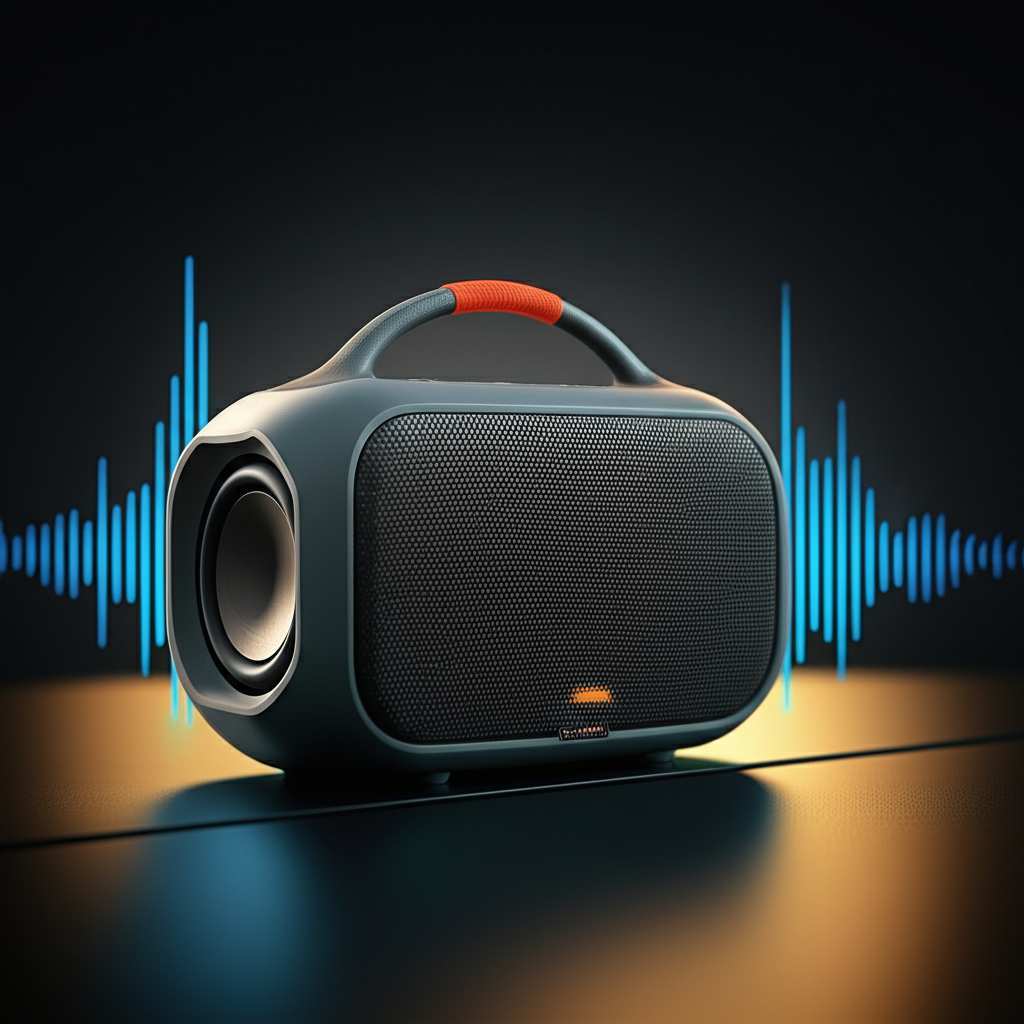 Generate a high-quality, relevant image prompt for an article about: Which Portable Bluetooth Speake