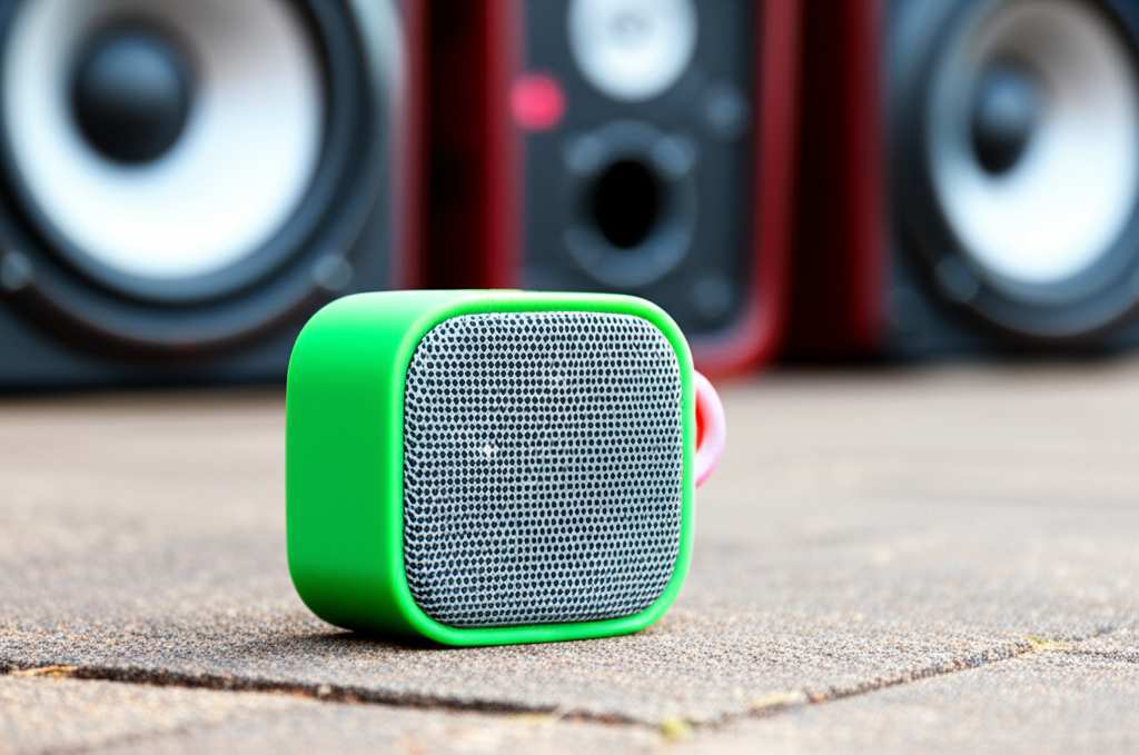 Generate a high-quality, relevant image prompt for an article about: Are Mini Portable Bluetooth Spe
