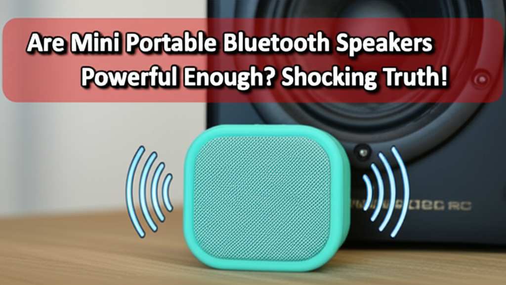 Generate a high-quality, relevant image prompt for an article about: Are Mini Portable Bluetooth Spe
