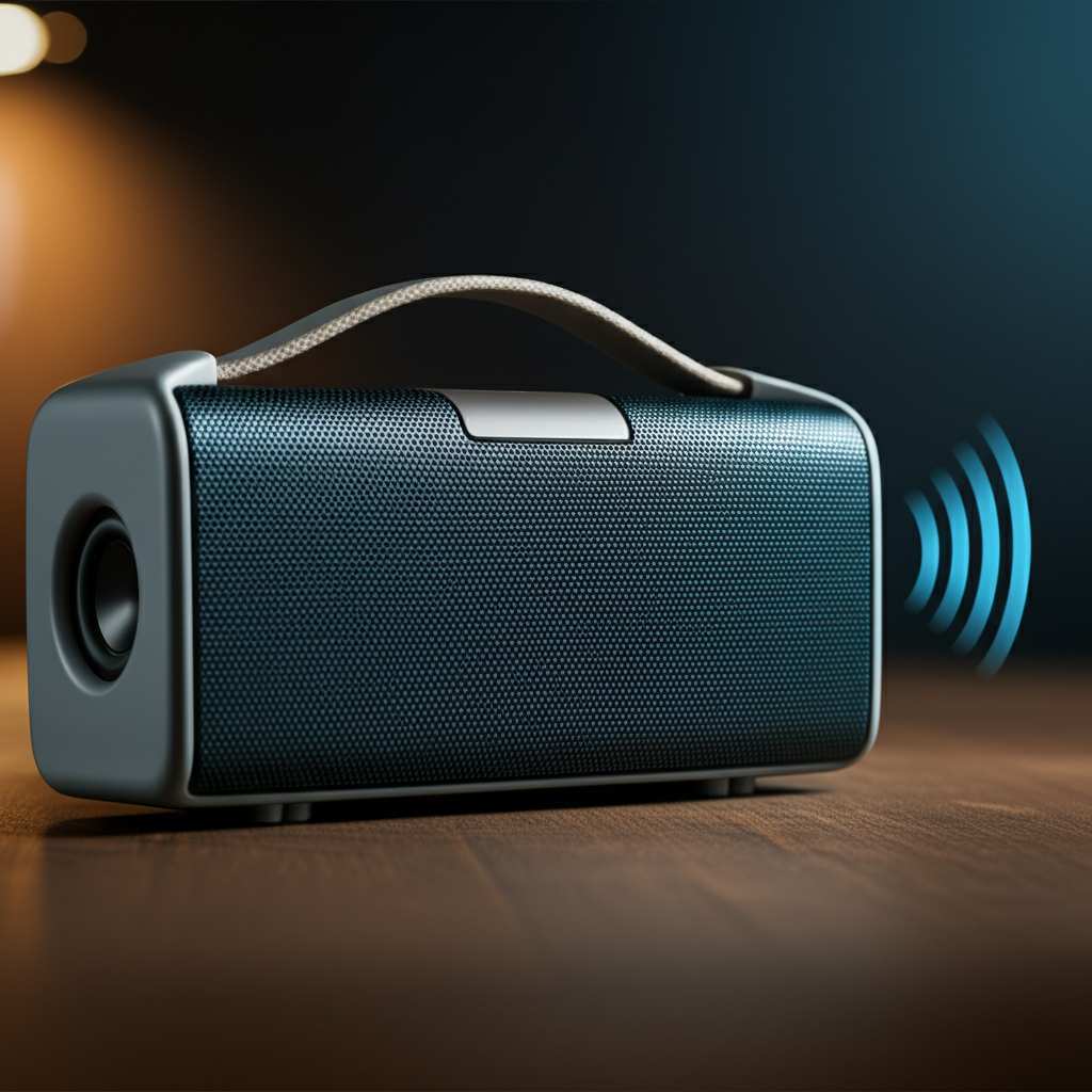 Generate a high-quality, relevant image prompt for an article about: Which Portable Bluetooth Speake