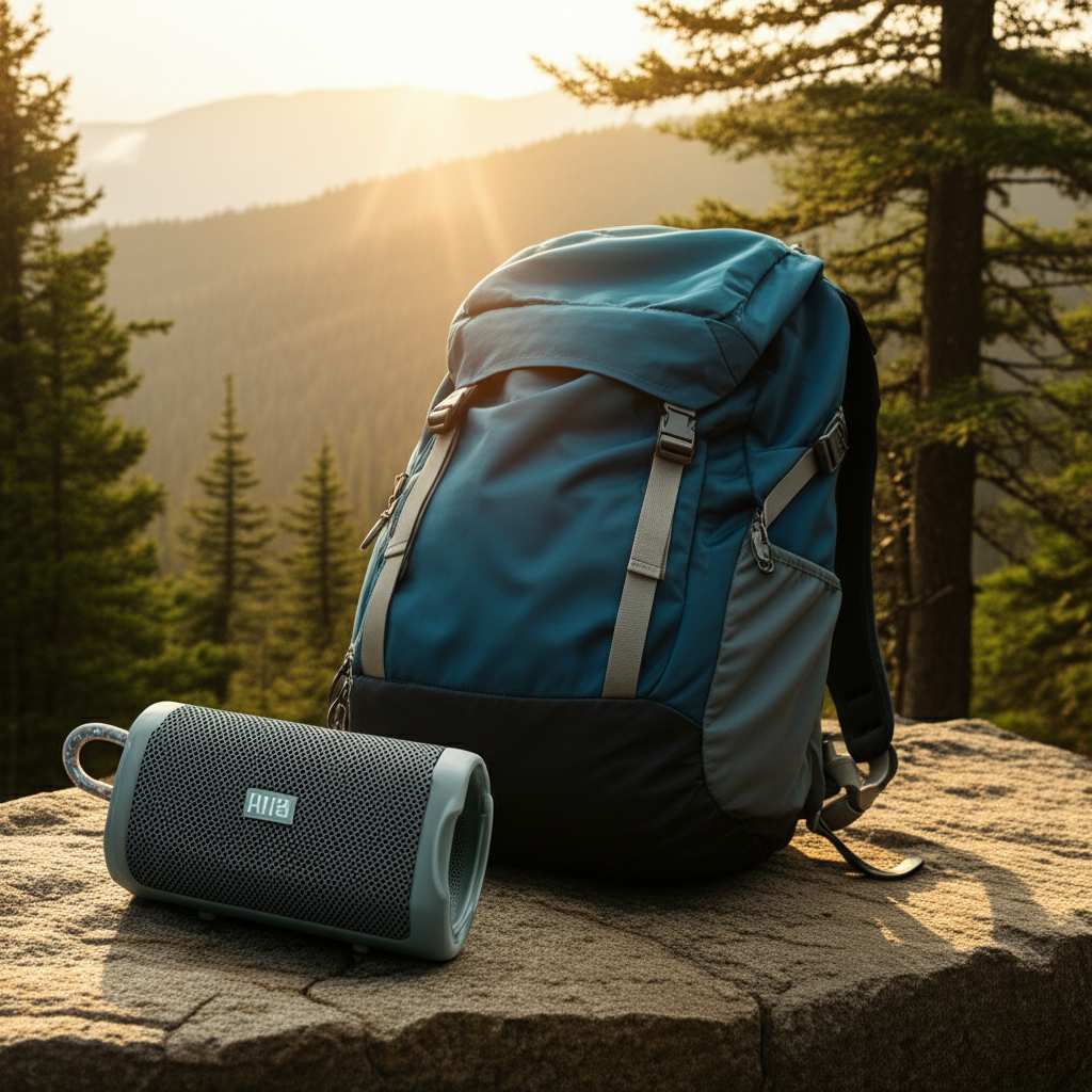 Generate a high-quality, relevant image prompt for an article about: Are Rugged Portable Bluetooth S