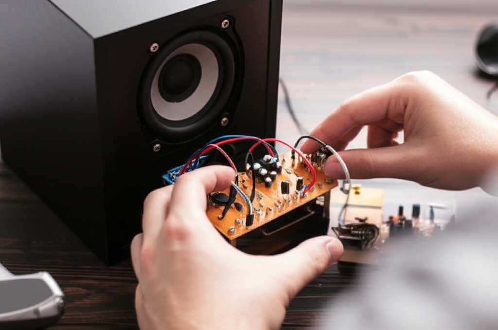Generate a high-quality, relevant image prompt for an article about: How To Make A Bluetooth Speaker