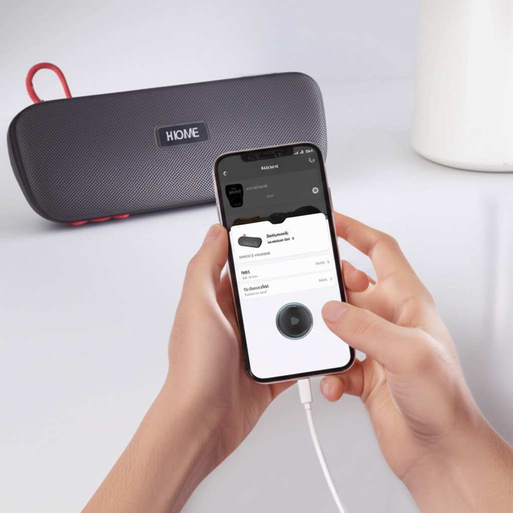 Generate a high-quality, relevant image prompt for an article about: How To Connect iHome Bluetooth