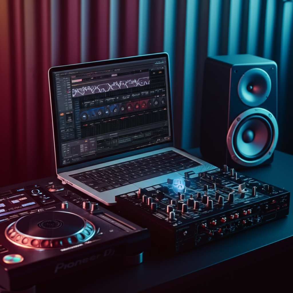Generate a high-quality, relevant image prompt for an article about: How To Connect Rekordbox to Blu
