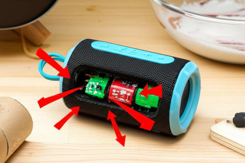 Generate a high-quality, relevant image prompt for an article about: How to Make a Bluetooth Speaker