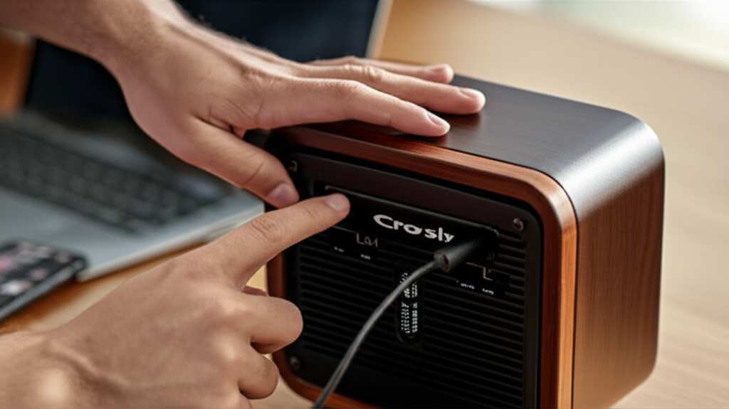 Generate a high-quality, relevant image prompt for an article about: How To Connect Crosley Bluetoot