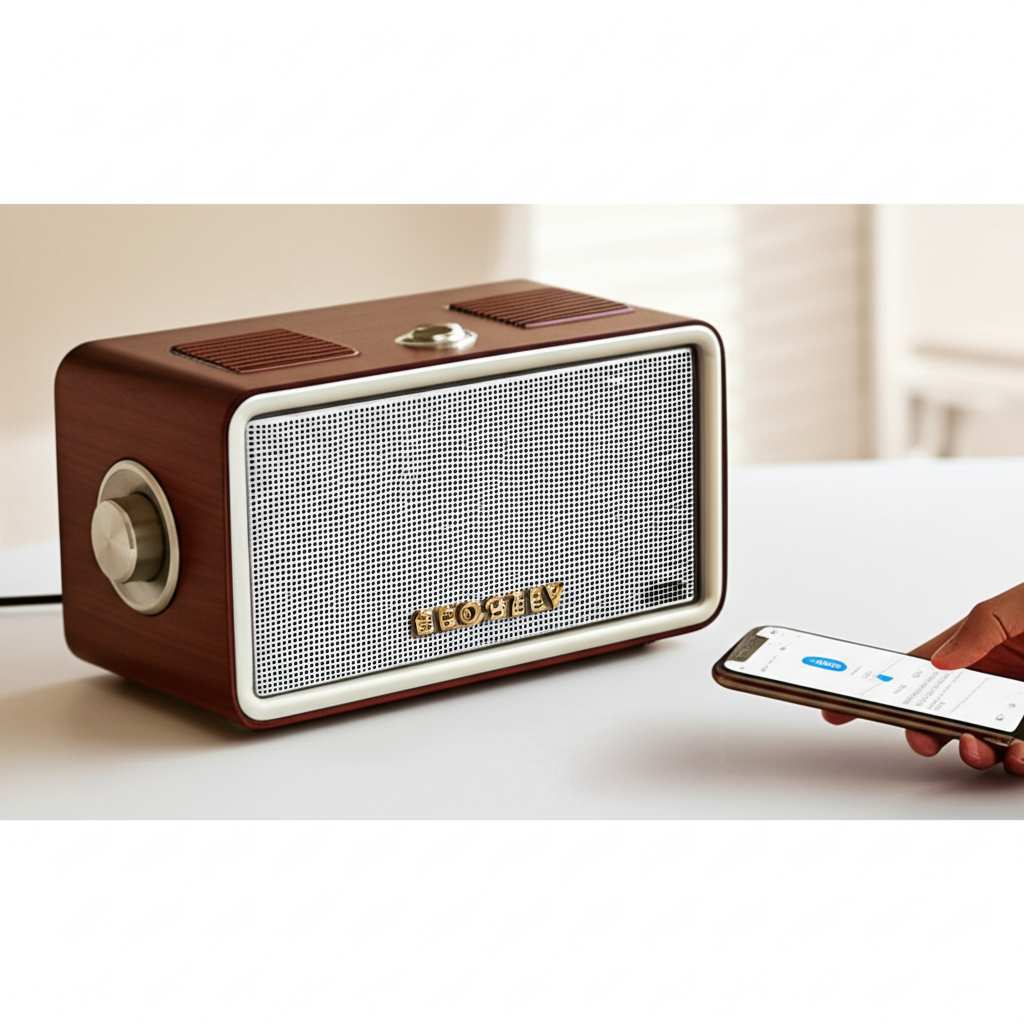 Generate a high-quality, relevant image prompt for an article about: How To Connect Crosley Bluetoot