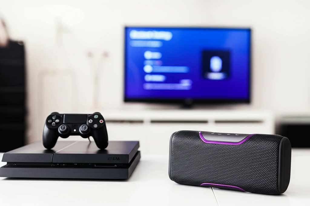 Generate a high-quality, relevant image prompt for an article about: Can I Connect Bluetooth Speaker