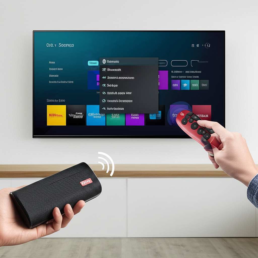 Generate a high-quality, relevant image prompt for an article about: How to Connect Bluetooth Speake