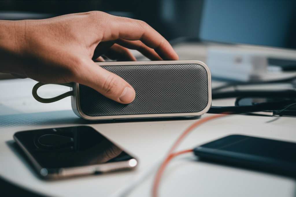 Generate a high-quality, relevant image prompt for an article about: Why Does My Bluetooth Speaker K