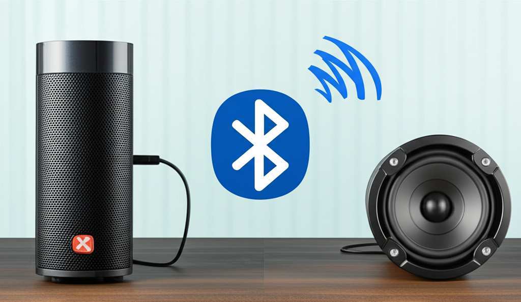 Generate a high-quality, relevant image prompt for an article about: How To Connect Subwoofer To Blu