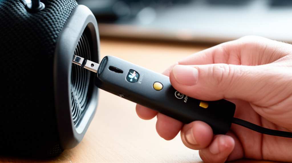 Generate a high-quality, relevant image prompt for an article about: How to Connect Wireless Mic to