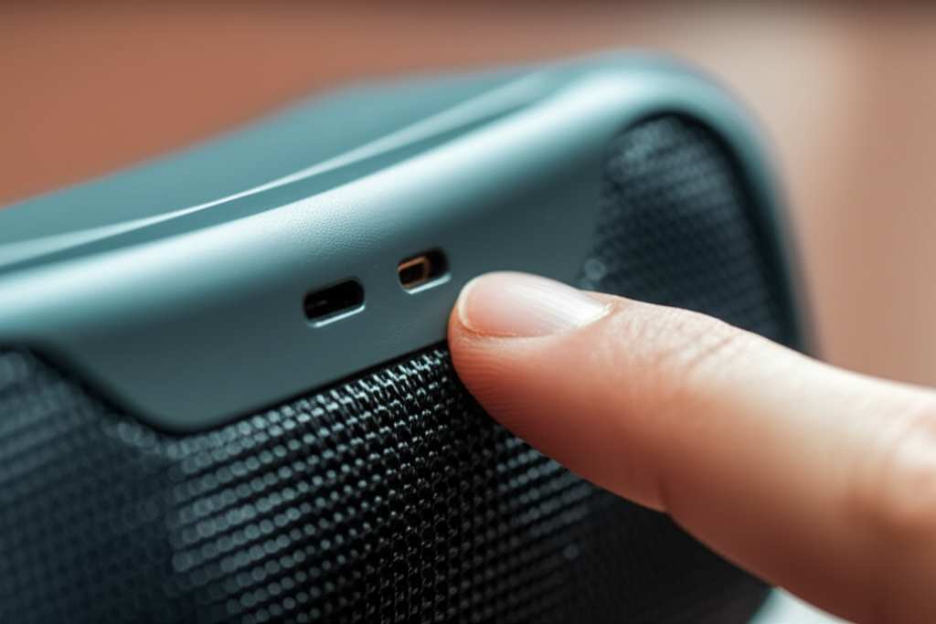 Generate a high-quality, relevant image prompt for an article about: How to Reset Bluetooth Speaker: