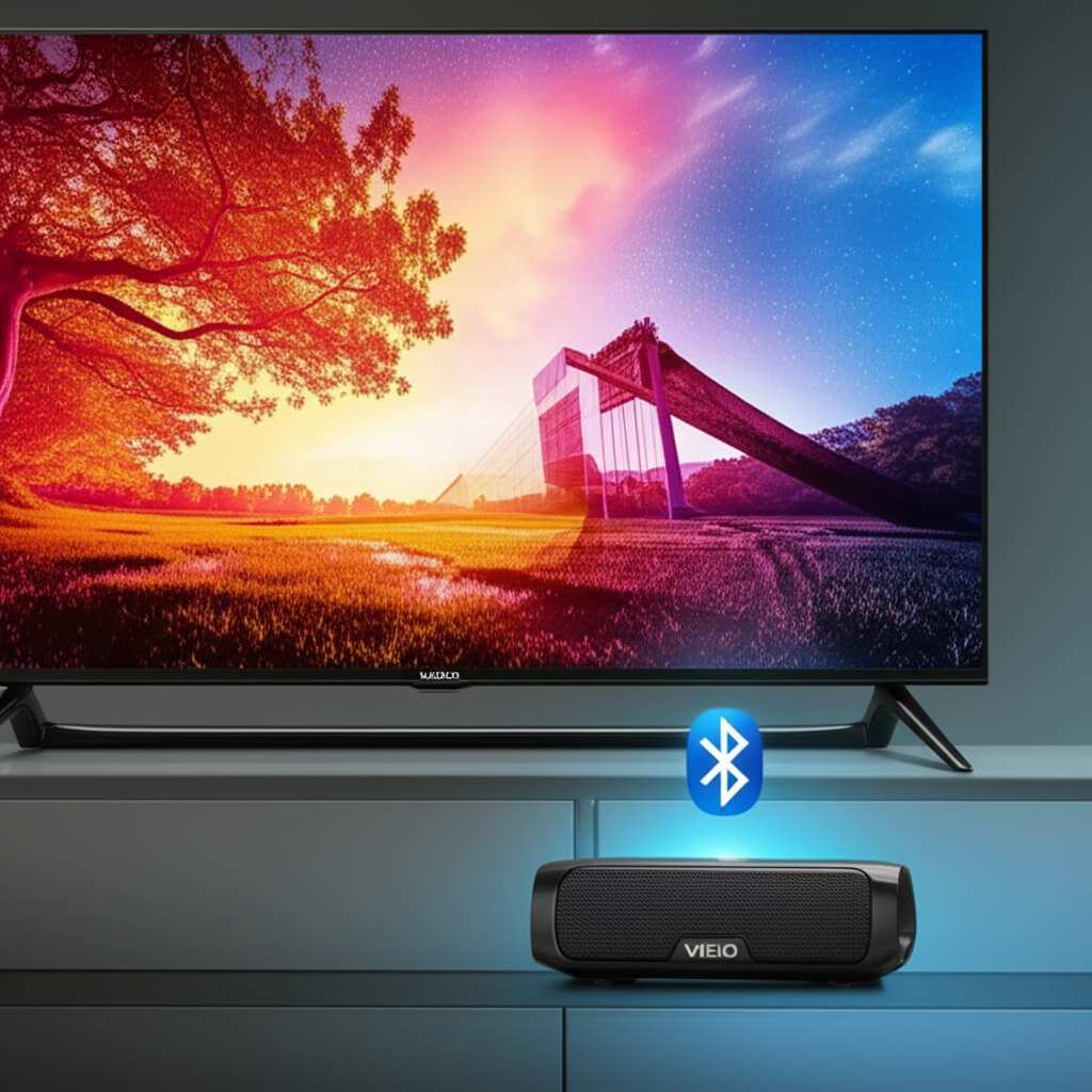 Generate a high-quality, relevant image prompt for an article about: Can Vizio TV Connect Bluetooth