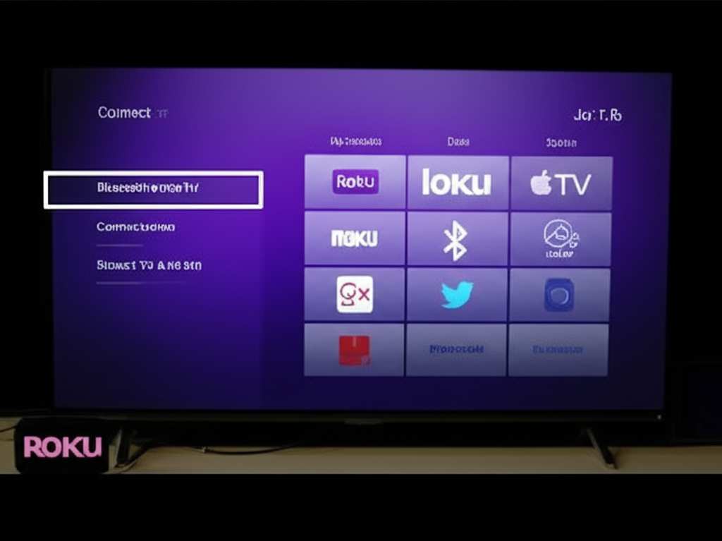Generate a high-quality, relevant image prompt for an article about: Can A Roku TV Connect To A Blue