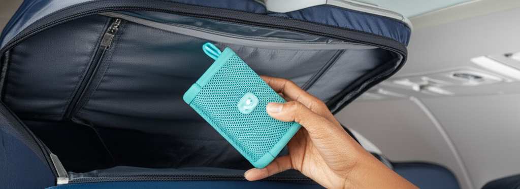 Generate a high-quality, relevant image prompt for an article about: Can You Take A Bluetooth Speake