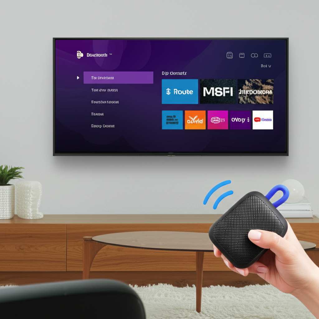 Generate a high-quality, relevant image prompt for an article about: How to Pair Bluetooth Speaker T