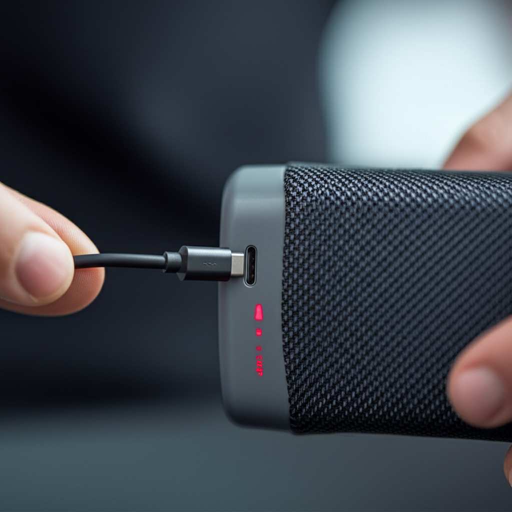 Generate a high-quality, relevant image prompt for an article about: How to Fix Bluetooth Speaker Wo