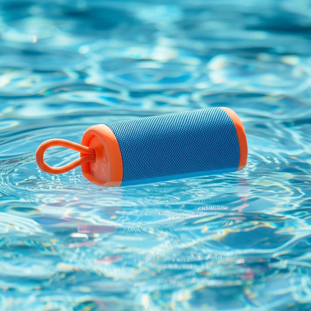 Generate a high-quality, relevant image prompt for an article about: Can Bluetooth Speakers Float On
