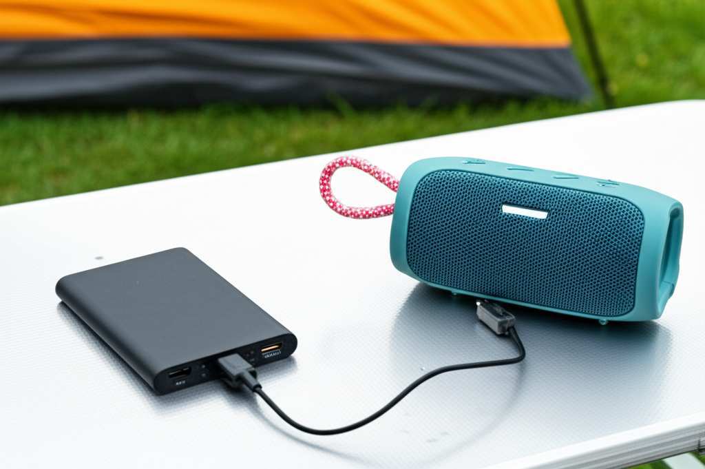 Generate a high-quality, relevant image prompt for an article about: Can Bluetooth Speaker Be Charge
