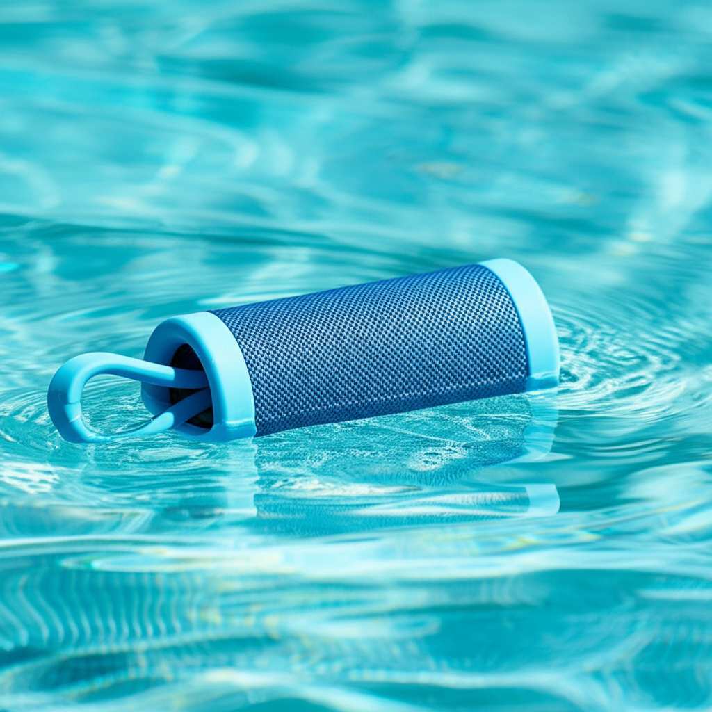 Generate a high-quality, relevant image prompt for an article about: Can Bluetooth Speakers Float On