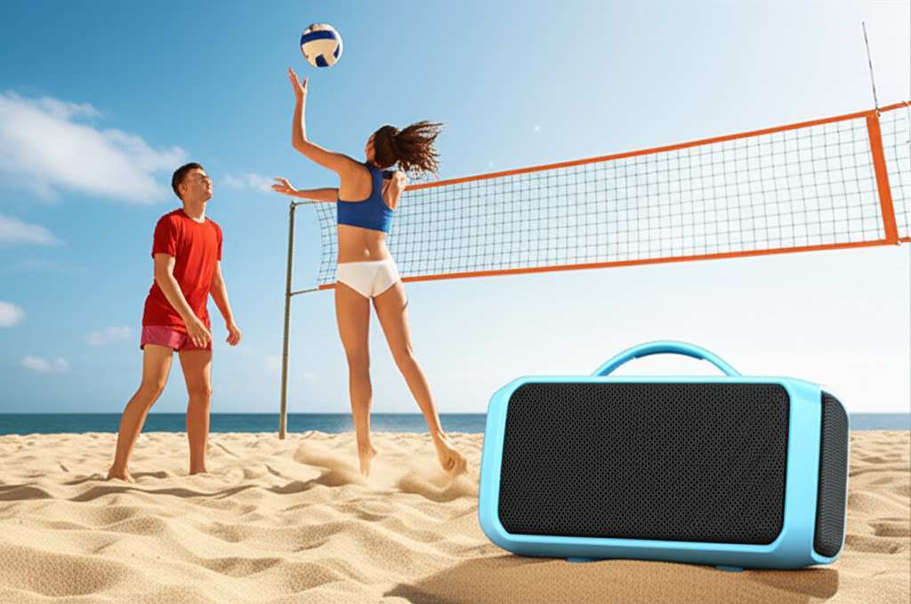 Generate a high-quality, relevant image prompt for an article about: Are Rugged Bluetooth Speakers G