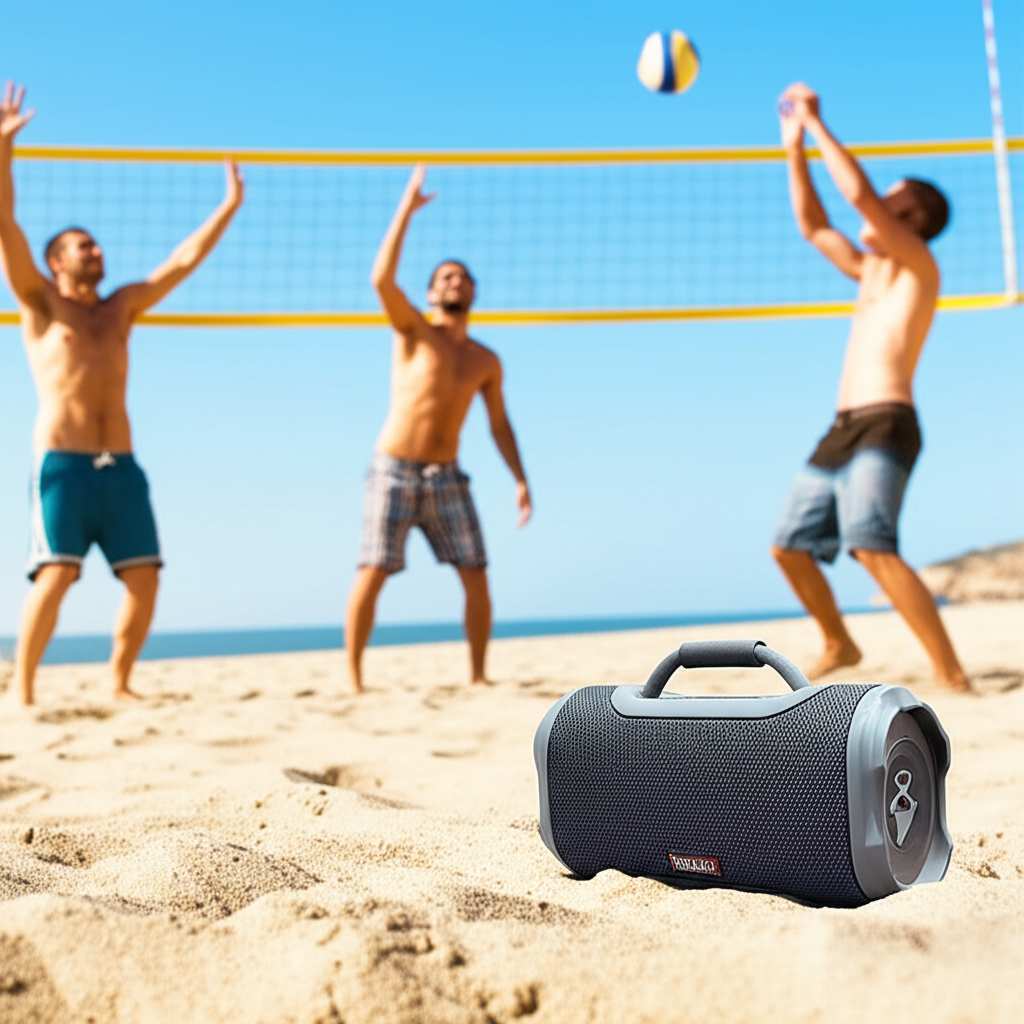 Generate a high-quality, relevant image prompt for an article about: Are Rugged Bluetooth Speakers G