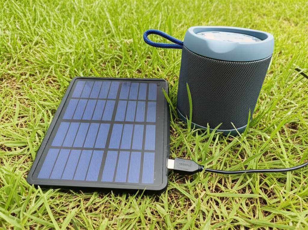 Generate a high-quality, relevant image prompt for an article about: How To Charge Bluetooth Speaker