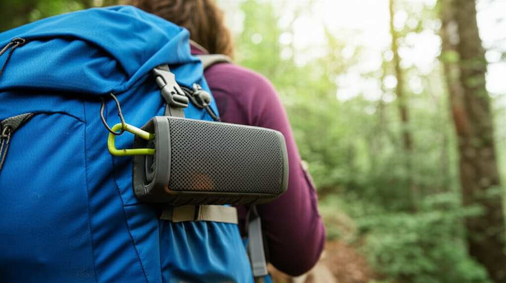 Generate a high-quality, relevant image prompt for an article about: Are Rugged Bluetooth Speakers N