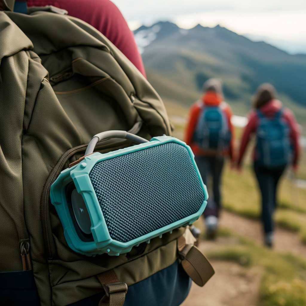 Generate a high-quality, relevant image prompt for an article about: Are Rugged Bluetooth Speakers N