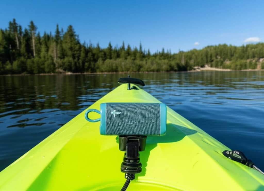 Generate a high-quality, relevant image prompt for an article about: How to Mount Bluetooth Speaker