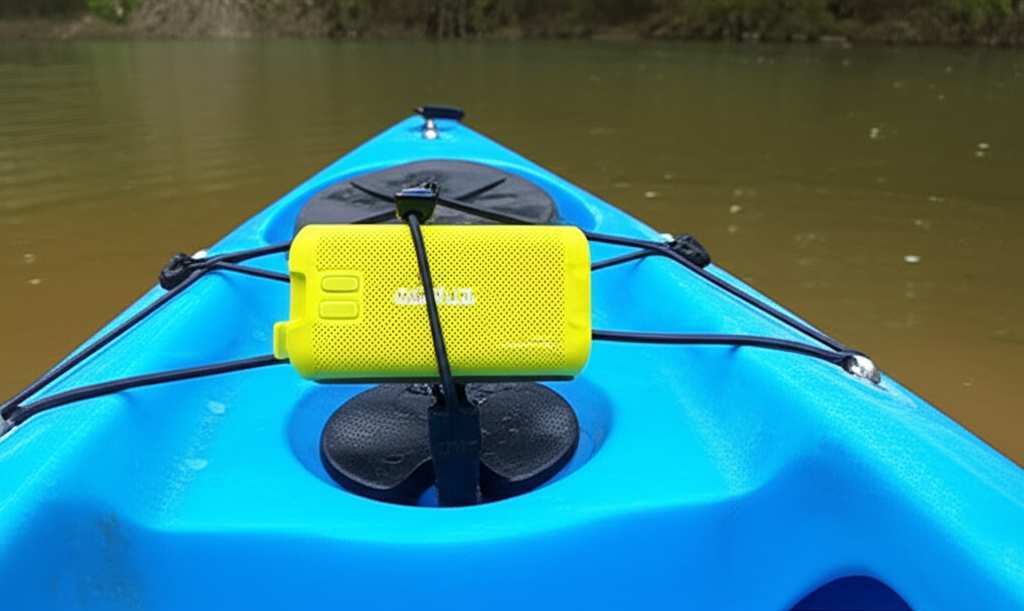 Generate a high-quality, relevant image prompt for an article about: How To Attach Bluetooth Speaker