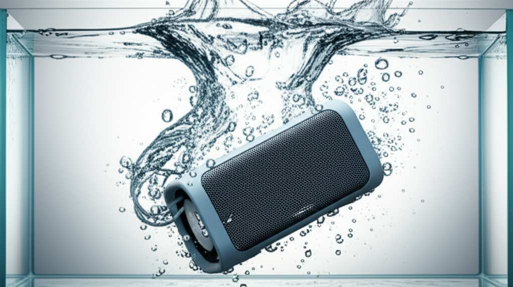 Generate a high-quality, relevant image prompt for an article about: Can Bluetooth Speakers Survive